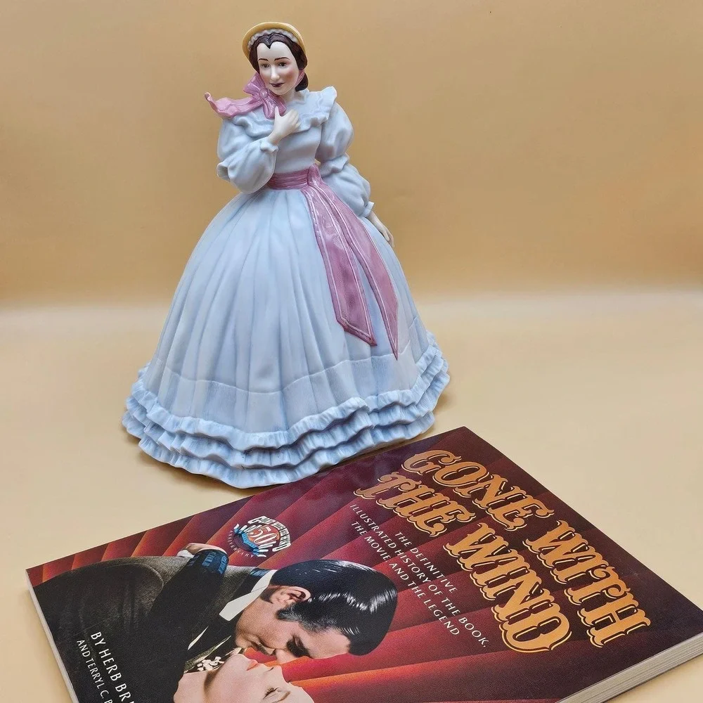 RARE Franklin Mint Melanie Wilkes‎ Porcelain Doll Gone With The Wind Book 1988